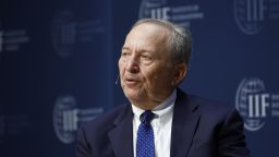 Lawrence Summers, president emeritus and professor at Harvard University, speaks during the Institute of International Finance (IIF) annual membership meeting in Washington, DC, US, on Friday, Oct. 14, 2022. This year's conference theme is "The Search for Stability in an Era of Uncertainty, Realignment and Transformation."