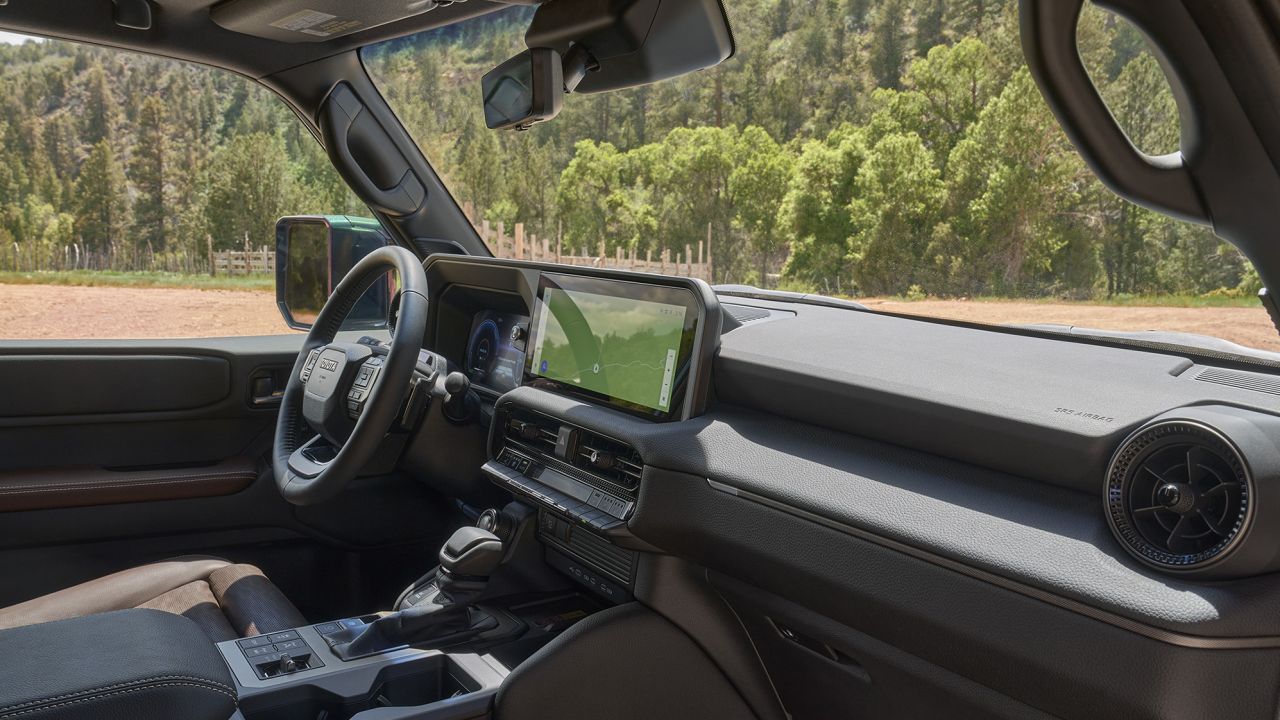 The new Land Cruiser comes with a 12.3-inch touchscreen.