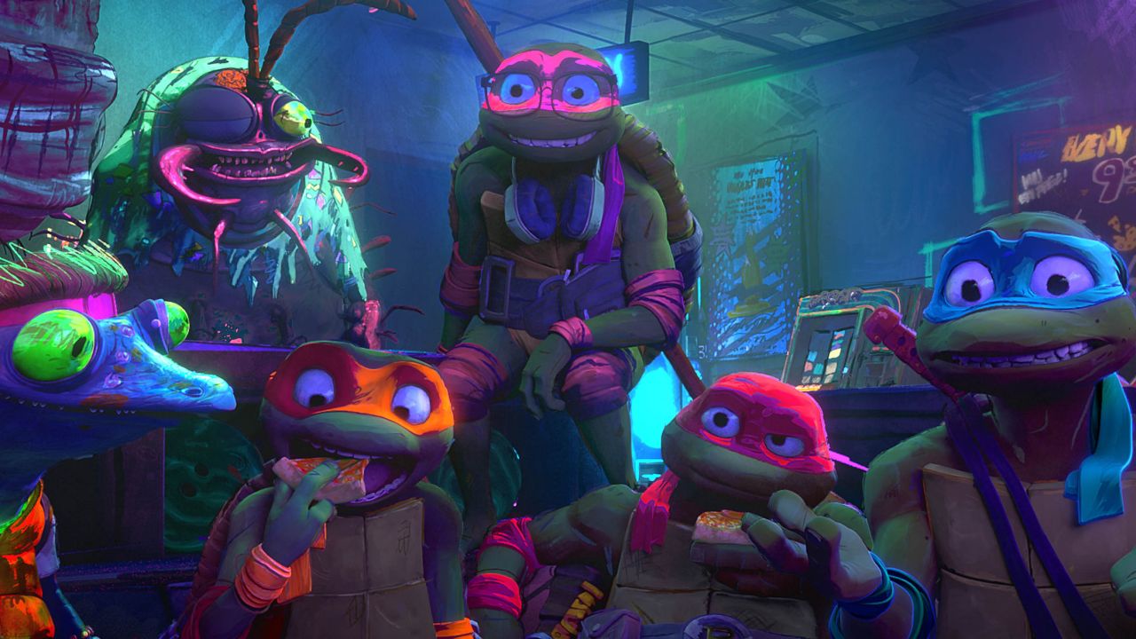 A scene from "Teenage Mutant Ninja Turtles: Mutant Mayhem."