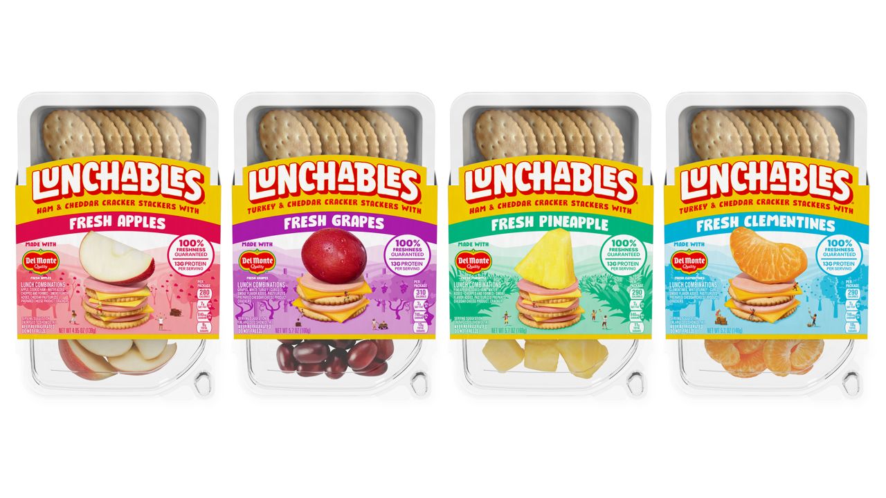 Lunchables is heading to the produce aisle with a fresh fruit snack tray for kids.