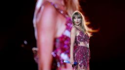 Taylor Swift performs onstage during at Lumen Field on July 22, 2023 in Seattle, Washington. 