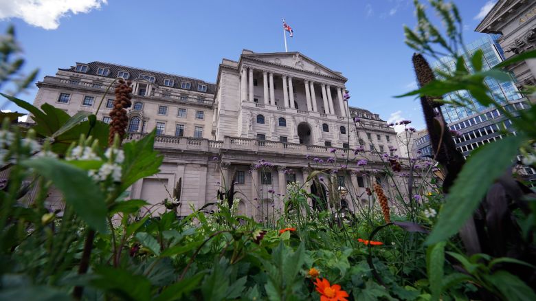 A general view of the Bank of England in central London on Tuesday August 1, 2023. Photo by Yui Mok/PA Images via Getty Images.