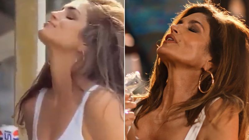 Cindy Crawford Recreates Iconic Super Bowl Ad 31 Years Later CNN   230802171208 Split Cindy Crawford Recreate Pepsi Ad Scene 