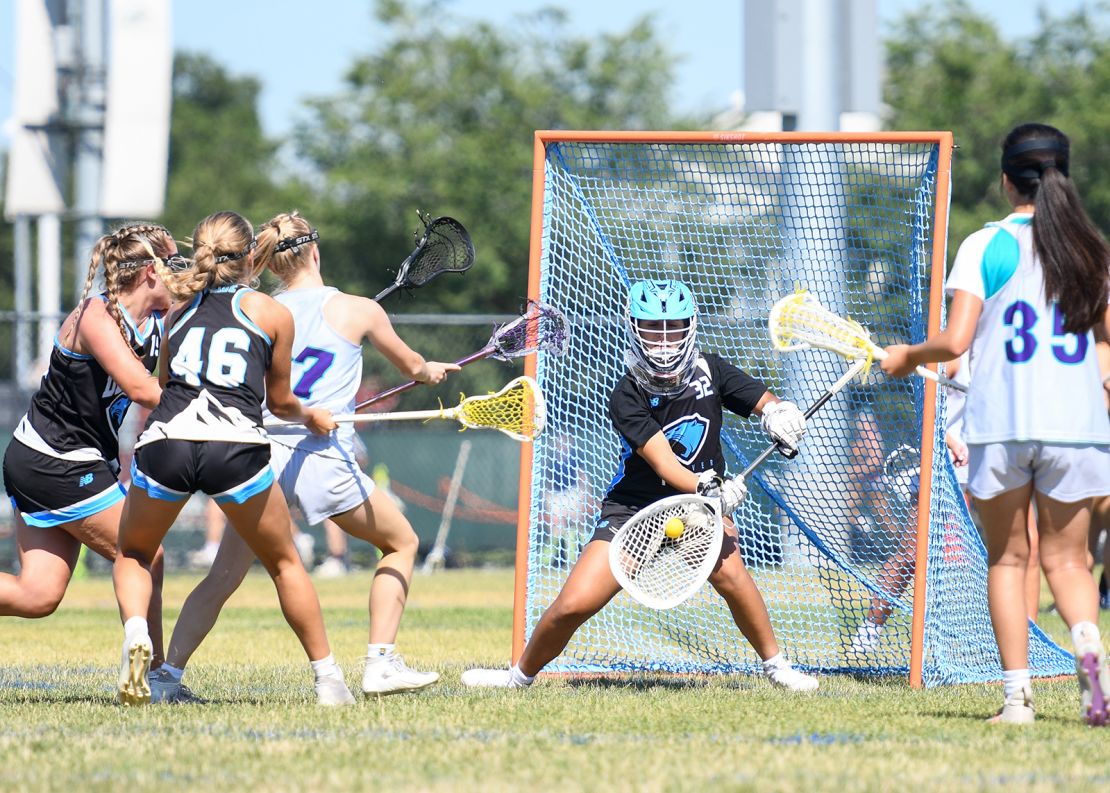 Shuster's daughter Ruby plays lacrosse, and the bag was full of her equipment.