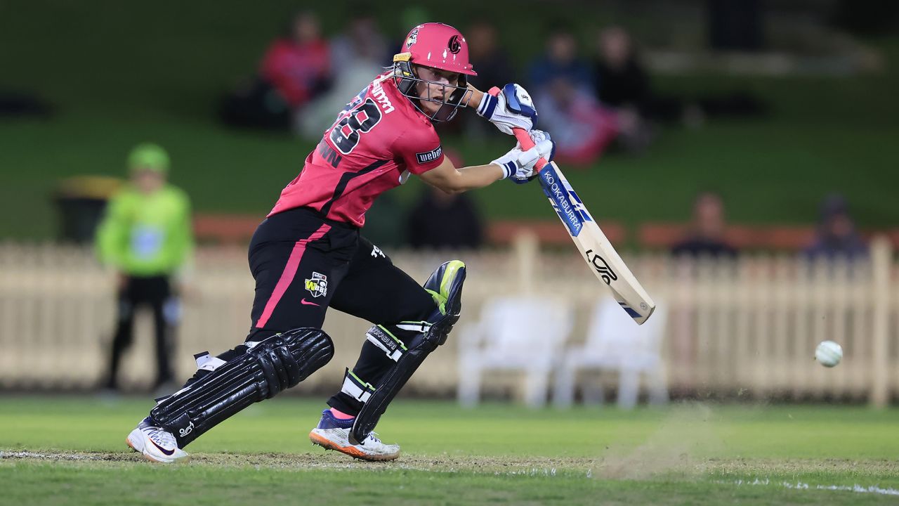Maitlan Brown played for the Sixers  during the Women's Big Bash League in November last year.