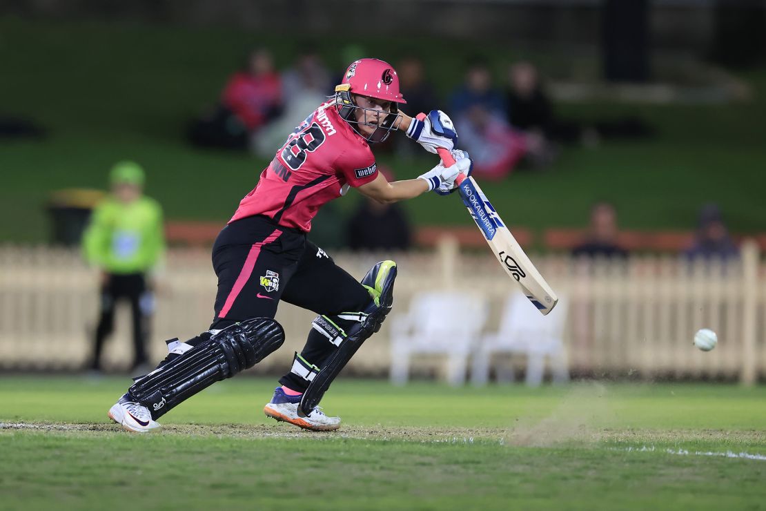 Maitlan Brown played for the Sixers  during the Women's Big Bash League in November last year.