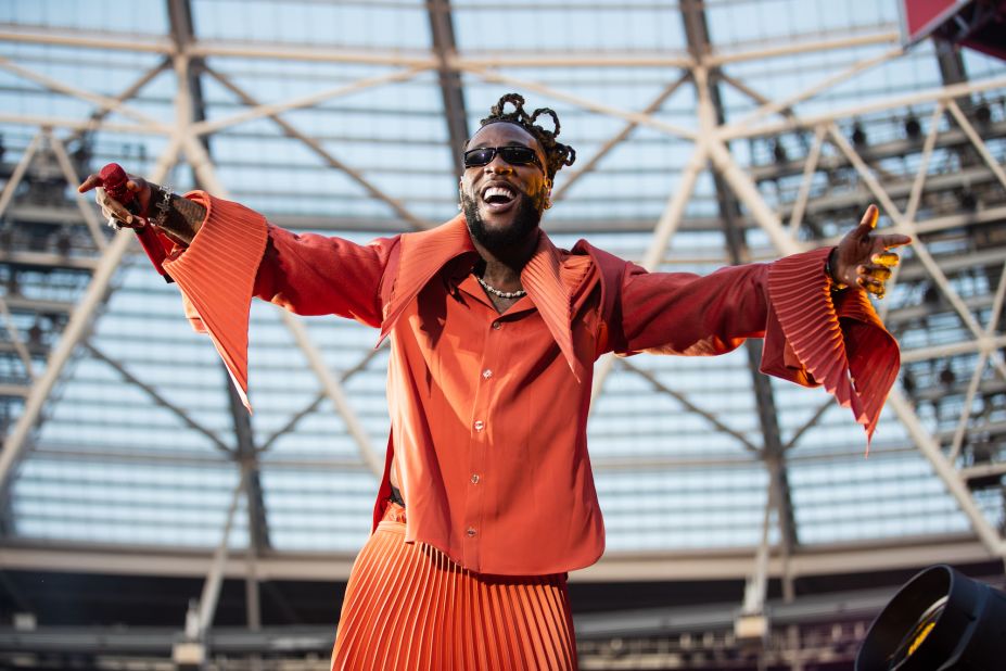 In June, Burna Boy became the first African artist to sell out a show at London Stadium (pictured). He followed up with more history when he sold out a US stadium show in July, at Citi Field in New York City.
