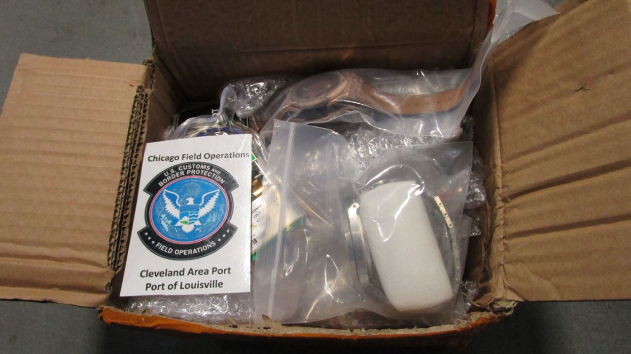 These counterfeit watches were seized by US customs officers in July 2023.