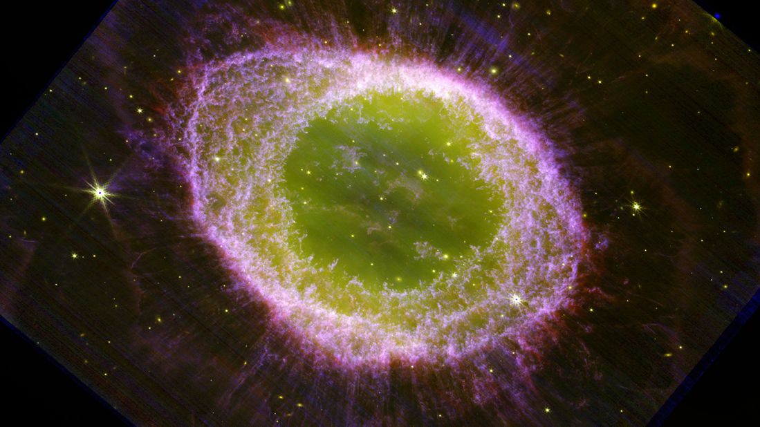 The Ring Nebula is seen in breathtaking detail, in a composite image released on August 4. 