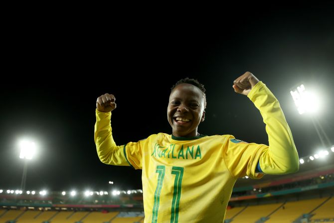 But it would be South Africa's turn to flip the script in its closing match against Italy. Needing to register a first ever World Cup win to stand a chance of qualifying, Kgatlana's injury-time winner clinched a <a href="index.php?page=&url=https%3A%2F%2Fwww.cnn.com%2F2023%2F08%2F02%2Ffootball%2Fsweden-south-africa-italy-womens-world-cup-2023-spt-intl%2Findex.html" target="_blank">fairytale 3-2 triumph.</a>