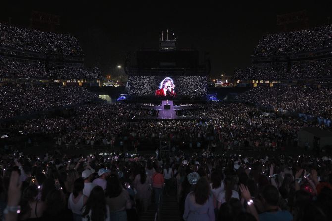 Swift performs the 10-minute version of "All Too Well" in Nashville in May 2023.