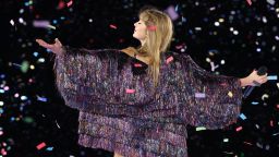 NASHVILLE, TENNESSEE - MAY 06: EDITORIAL USE ONLY Taylor Swift performs onstage during night two of Taylor Swift | The Eras Tour at Nissan Stadium on May 06, 2023 in Nashville, Tennessee. (Photo by John Shearer/TAS23/Getty Images for TAS Rights Management)