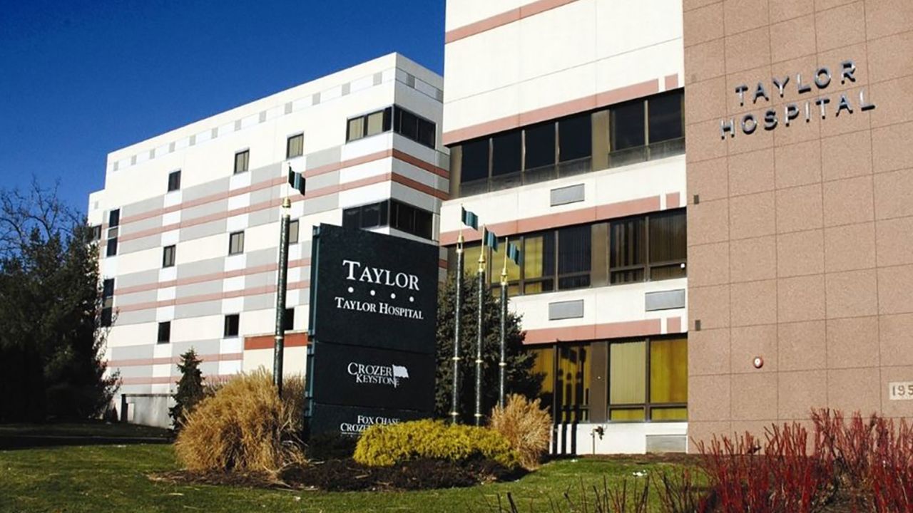 An undated file photo of Taylor Hospital in Ridley Park, Pennsylvania. Taylor Hospital is part of the Crozer Health network. 
