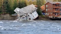 alaska glacial break mendenhall river flooding house collapse cnntm vpx