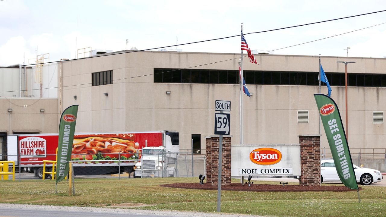 Tyson's facility in Noel, Missouri, in June 2020.