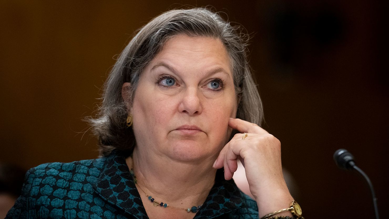 Victoria Nuland in the Dirksen Senate Office Building in Washington, DC, May 10.