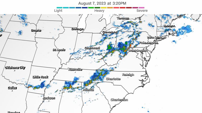 Thousands of flights delayed as bad weather threatens Eastern US