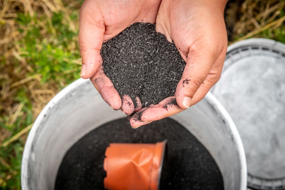 <strong>Biochar --</strong> Burning biomass like leaves and dead plants in a low oxygen environment prevents combustion and creates<a href="https://cnn.com/2023/05/11/world/carbon-capture-removal-pollution-climate-intl/index.html" target="_blank"> biochar</a>. This high-carbon material does not easily decompose and can be spread to improve soil fertility, which can give carbon-absorbing crops a boost. 