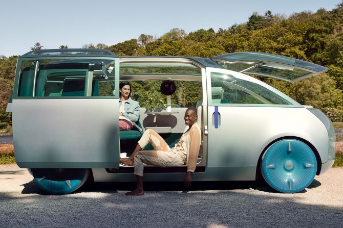 While it's not a microcar, the MINI Urbanaut is pretty tiny for a camper van, measuring just 446 centimeters long (less than a Tesla sedan). MINI's concept electric minivan is self-driving, with the interior design focused on leisure use.
