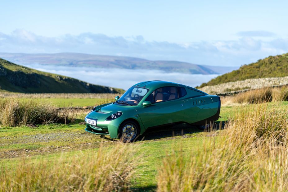 This zero-emissions lightweight car doesn't run on batteries — it's powered by hydrogen, and emits nothing but water. This means the car has no downtime for charging which provides greater flexibility for longer journeys, says Riversimple, the company developing the car.