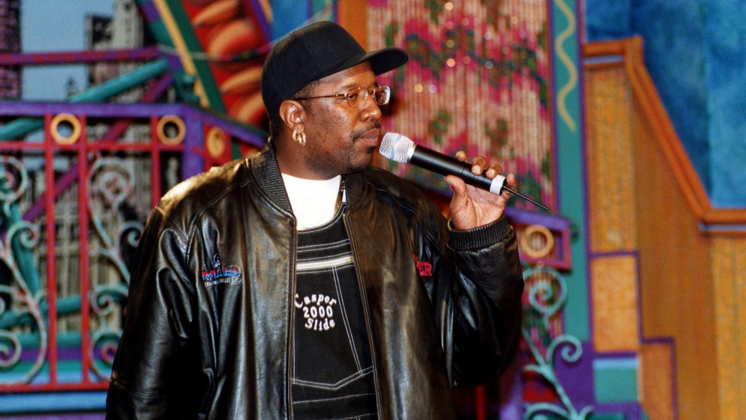 DJ Casper (Willie Perry, Jr.) seen in rehearsals for his performance on 'The Jenny Jones Show' in Chicago, Illinois in September 2000.
