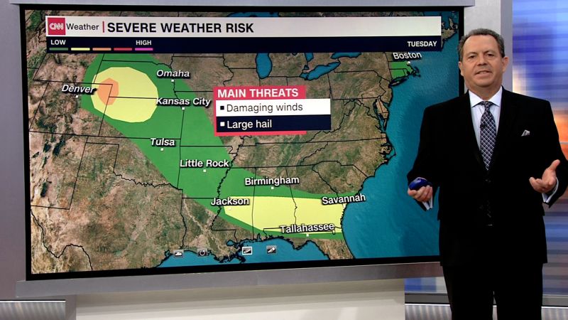 See where the storms are heading on Tuesday