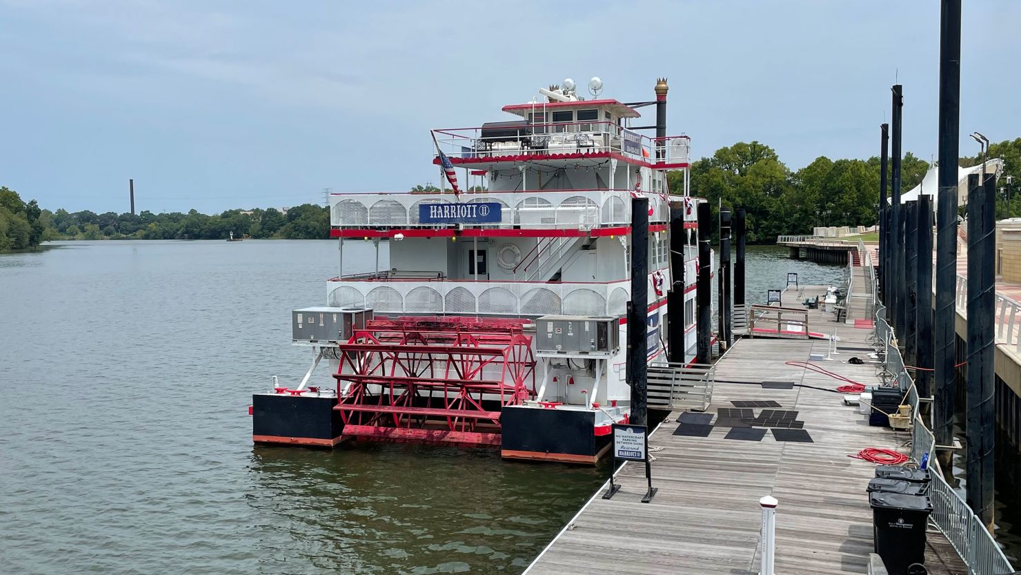 The Montgomery riverfront is seen on August 8, 2023.