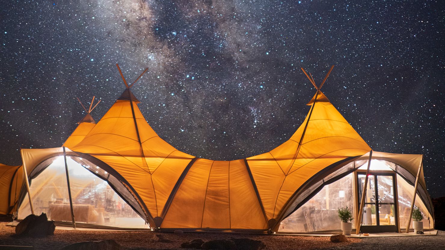 Luxury tent resort Under Canvas Lake Powell - Grand Staircase in Utah is the first lodging to receive official DarkSky certification.