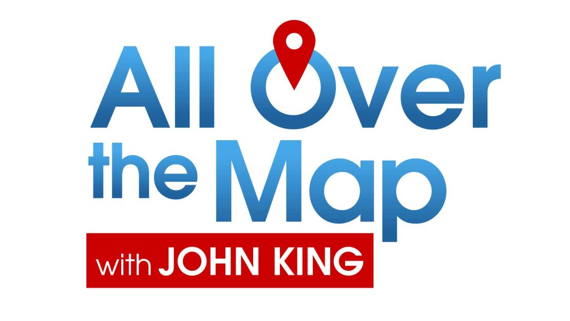 logo all over the map john king