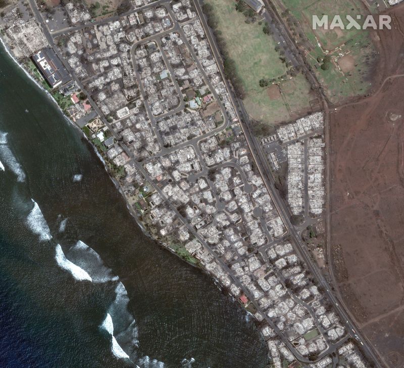 CNN: Before-and-after Satellite Images Show Maui Wildfires Damage | CNN