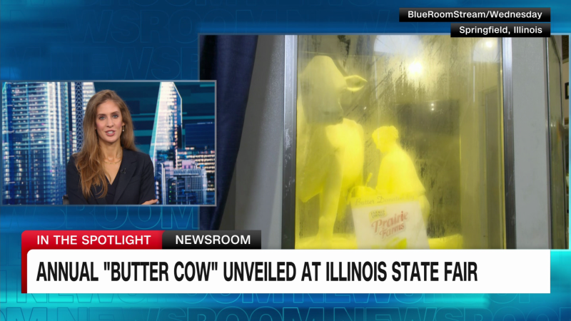 "Butter Cow" unveiled at Illinois State Fair