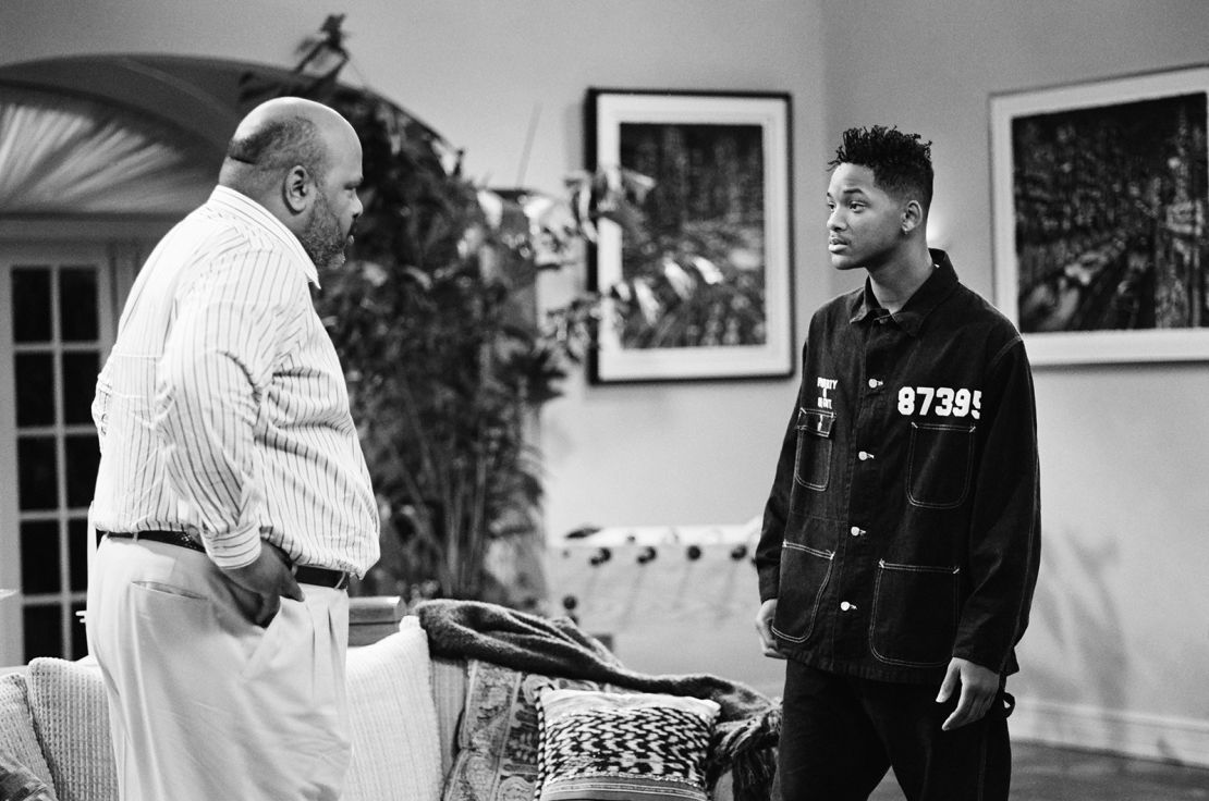 THE FRESH PRINCE OF BEL-AIR -- "How I Spent My Summer Vacation" Episode 1 -- Pictured: (l-r) James Avery as Philip Banks, Will Smith as William 'Will' Smith -- Photo by: Joseph Del Valle/NBCU Photo Bank