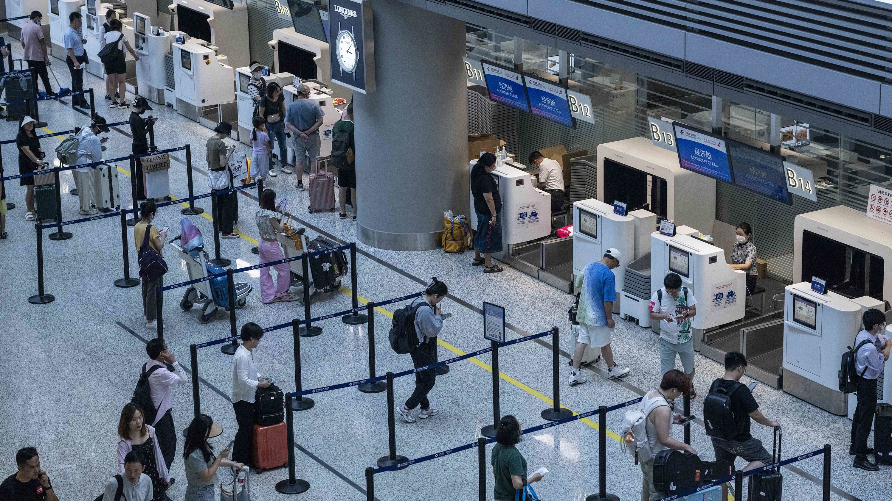 Hongqiao International Airport in Shanghai.