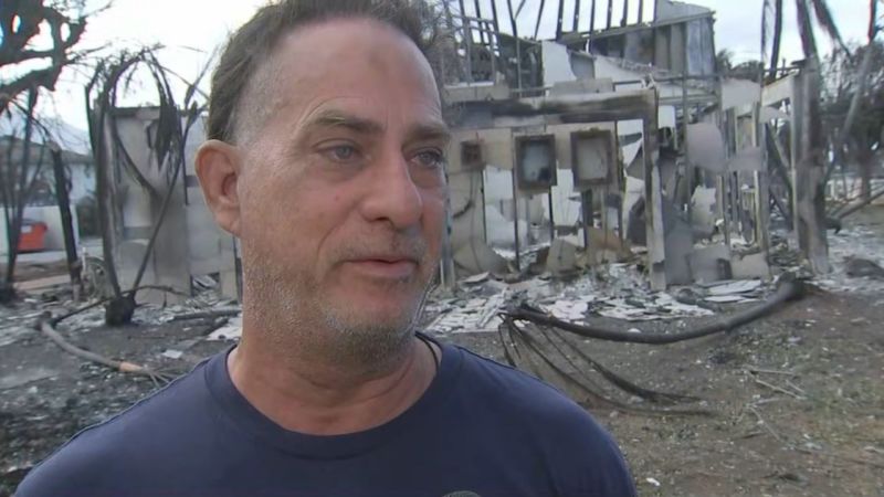 Video: Man describes decision to stop battling fire and jump into ocean