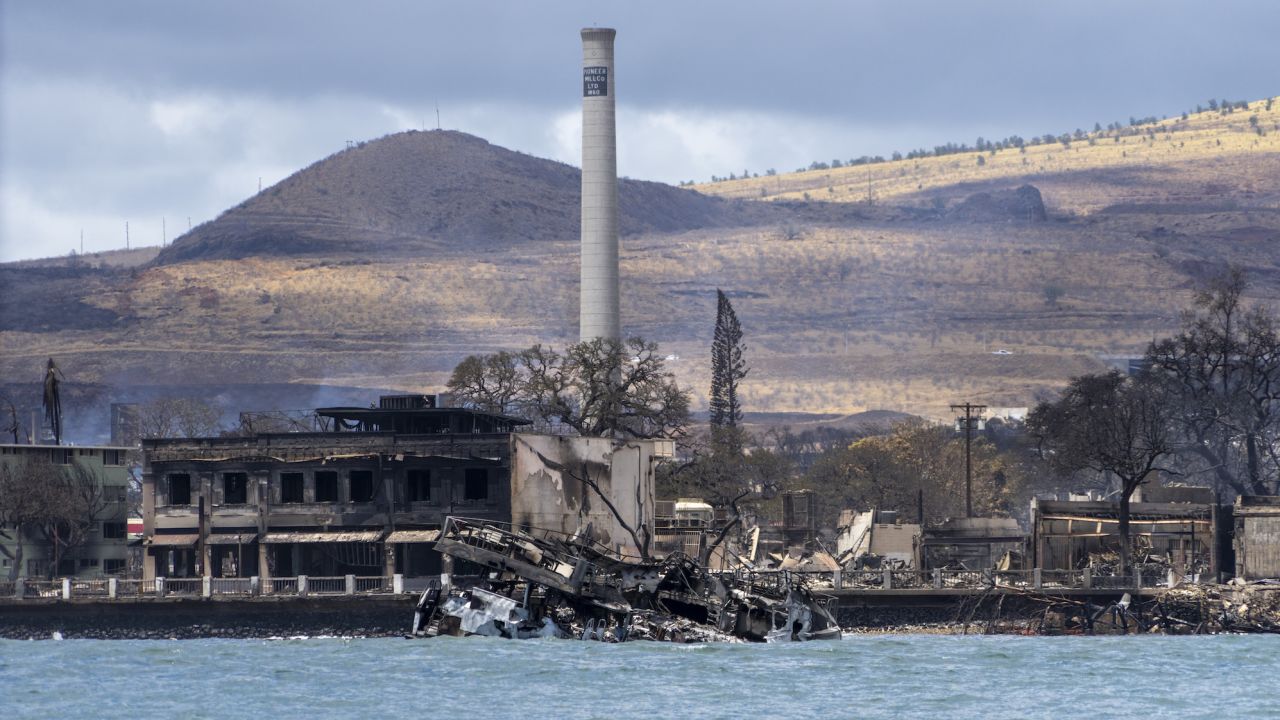 Flames came all the way to Lahaina's waterfront, destroying the historic harbor.