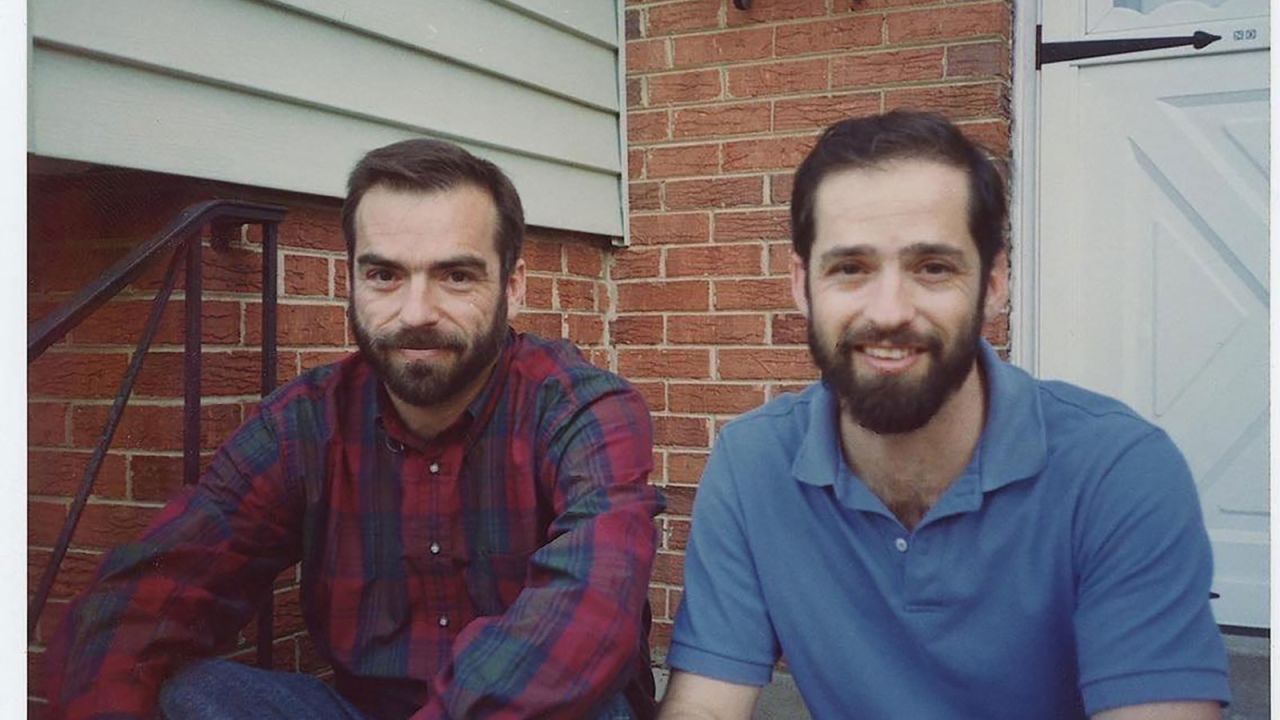 Jimmy (right) and his late brother Ron in 1992.