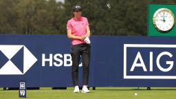 TADWORTH, ENGLAND - AUGUST 10: Carlota Ciganda of Spain plays her tee shot on the 17th hole on Day One of the AIG Women's Open at Walton Heath Golf Club on August 10, 2023 in Tadworth, England. (Photo by Luke Walker/Getty Images for HSBC)