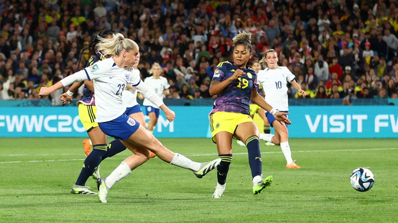 Alessia Russo scored England's second goal of the game.