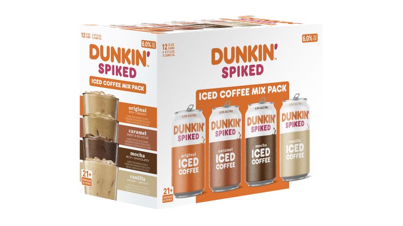 Dunkin is releasing spiked versions of their iced coffees and teas