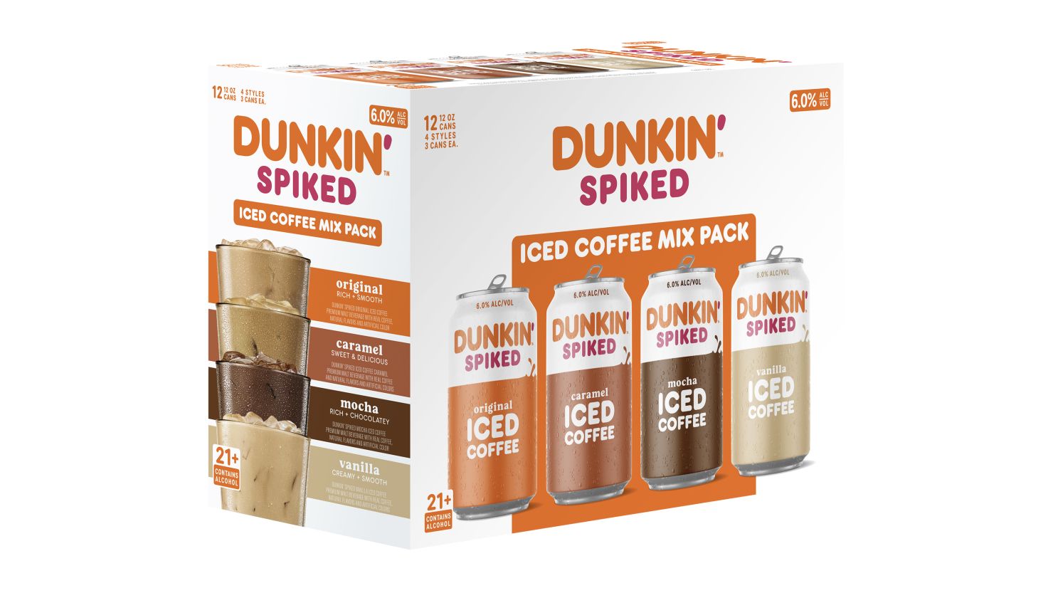Dunkin' Spiked iced coffee is hitting shelves in September.