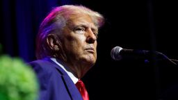 Former President Donald Trump speaks at a fundraiser event for the Alabama GOP, Friday, Aug. 4, 2023, in Montgomery, Alabama.