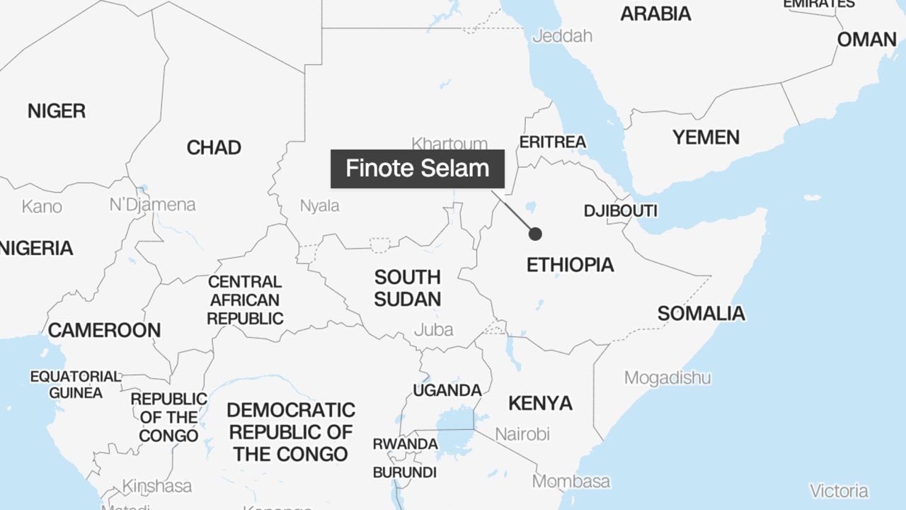 01 finote selam ethiopia explosion 081423 MAP
