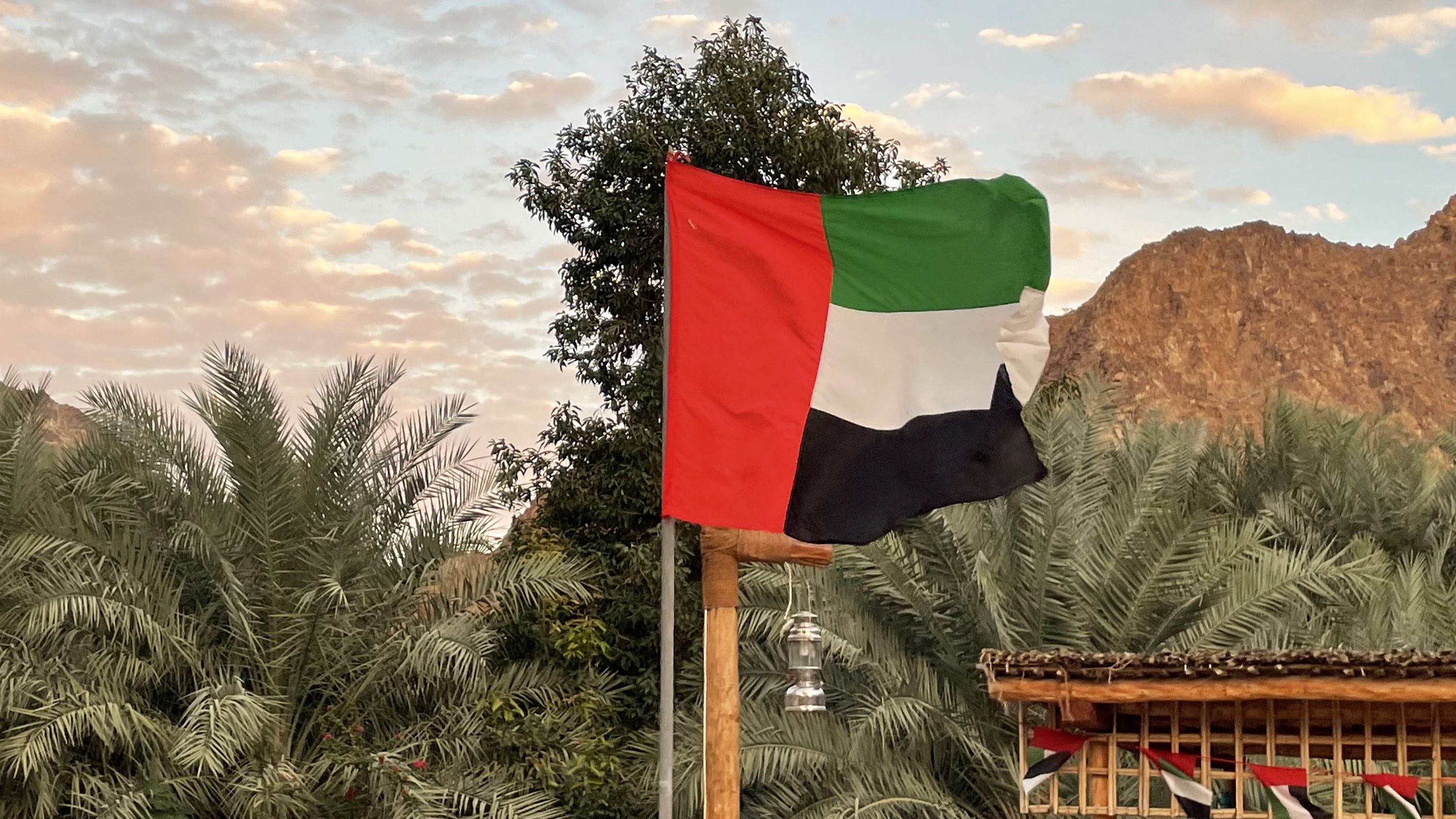 Fujairah United Arab Emirates Street Emirati Flag City Country