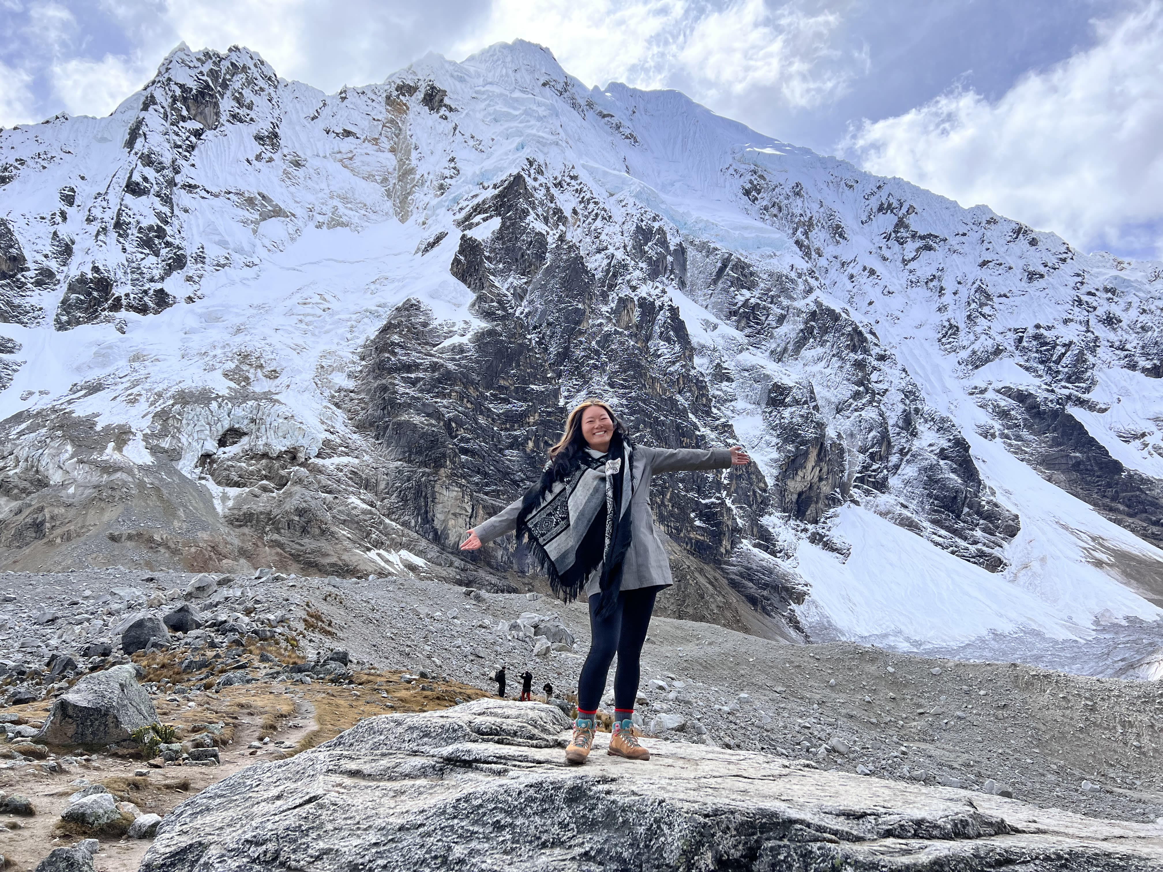 Hu pictured at the Salkantay Pass en route to Machu Picchu, Peru, in June 2022.