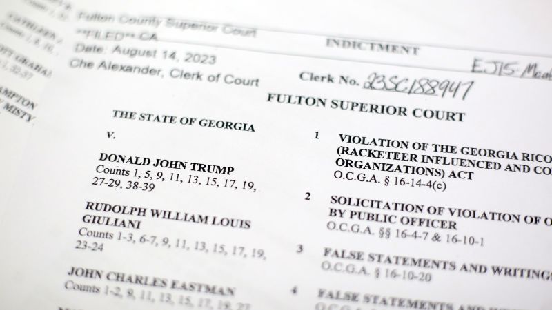 NextImg:Takeaways from the Georgia indictment of Donald Trump and 18 others | CNN Politics