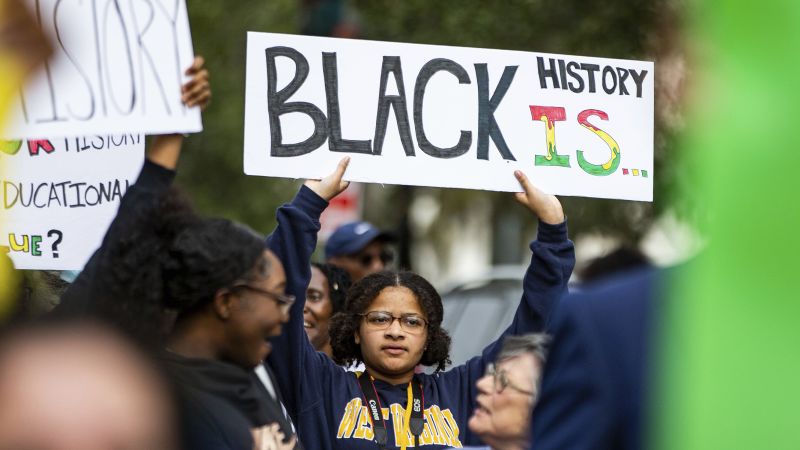NextImg:Florida's Black history curriculum teaches children slavery was beneficial for Black people. It's creating outrage | CNN