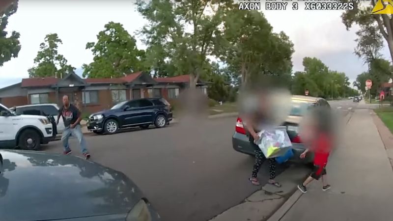 Newly released video shows Denver police officer fatally shooting a man holding a marker, which police say the officer believed was a knife