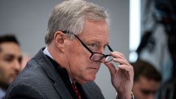 WASHINGTON, DC - NOVEMBER 14: Former White House Chief of Staff during the Trump administration Mark Meadows speaks during a forum titled House Rules and Process Changes for the 118th Congress at FreedowmWorks headquarters on November 14, 2022 in Washington, DC. Several media outlets are reporting that Rep. Andy Biggs is planning to challenge House Minority Leader Kevin McCarthy in his bid to become Speaker of the House. (Photo by Drew Angerer/Getty Images)