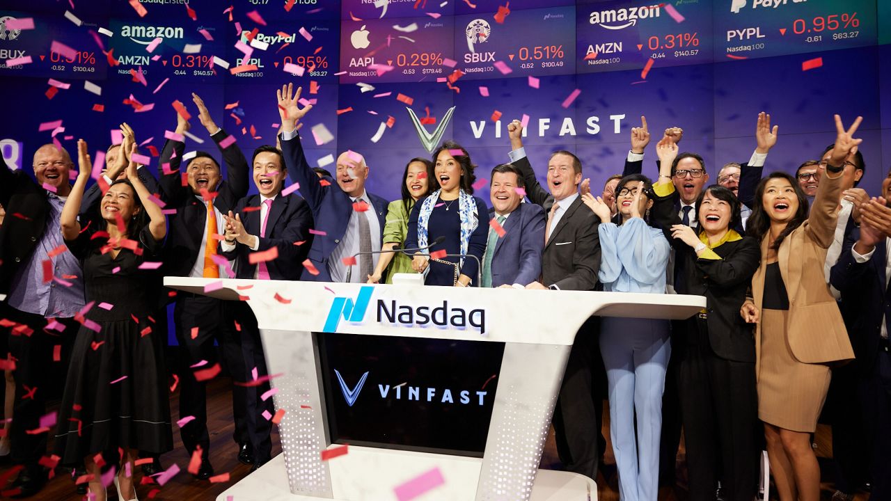 VinFast began trading on the Nasdaq Tuesday.