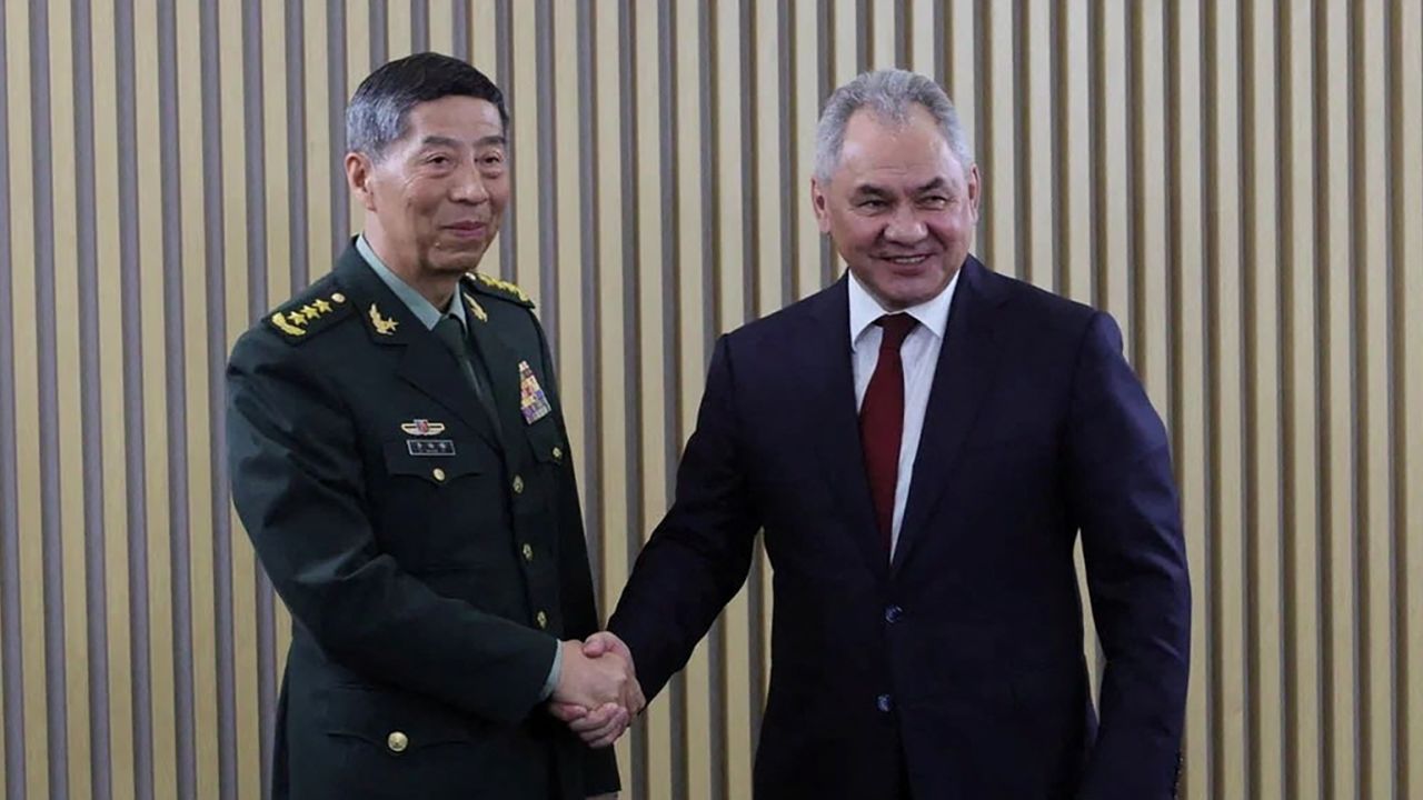 Chinese Defense Minister Li Shangfu met with counterpart Sergei Shoigu on the sidelines of a security conference in Moscow on August 15. 